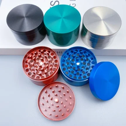 60mm/2.5inch Herb Grinder Manual Spice Crusher Mill Salt Mortar Tobacco Raw Grass Grinder Cigarette Cigar Smoking Accessories